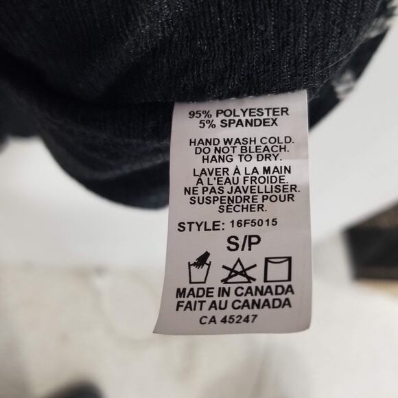 Michael Tyler Poncho Womens Small Black White Plaid Cowl Neck Wrap Made Canada - Picture 4 of 11